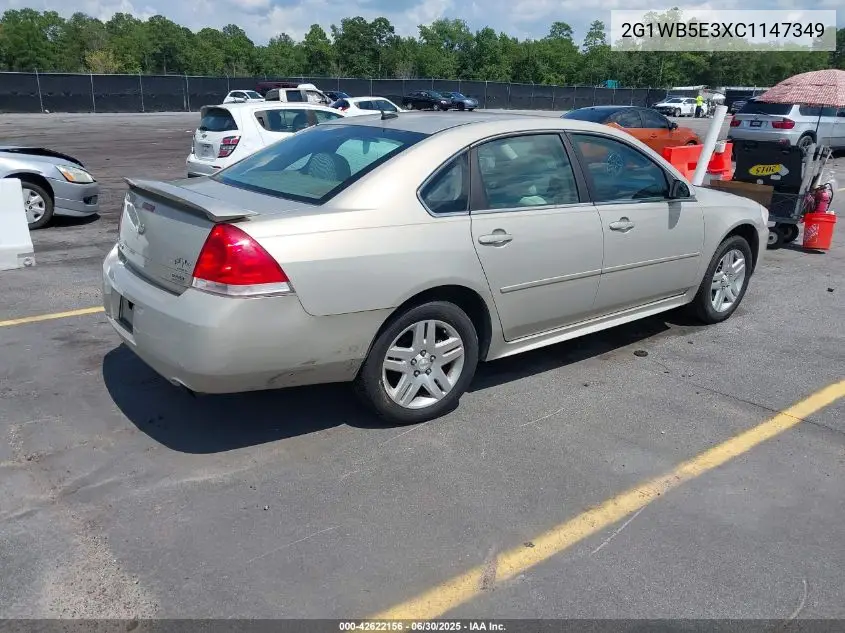 2012 Chevrolet Impala Lt VIN: 2G1WB5E3XC1147349 Lot: 42622156