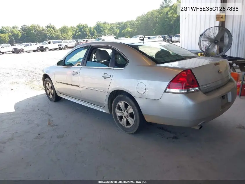 2012 Chevrolet Impala Ls VIN: 2G1WF5E35C1267838 Lot: 42633208