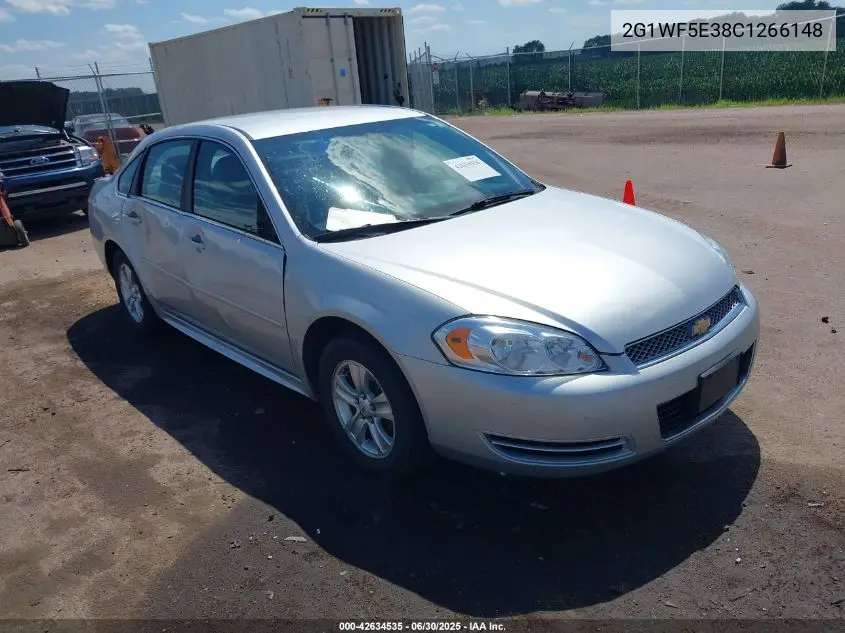 2012 Chevrolet Impala Ls VIN: 2G1WF5E38C1266148 Lot: 42634535
