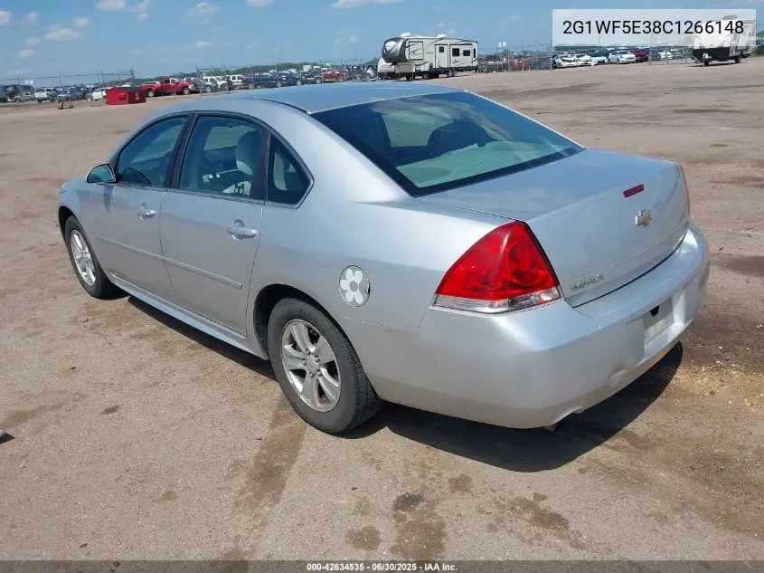 2012 Chevrolet Impala Ls VIN: 2G1WF5E38C1266148 Lot: 42634535