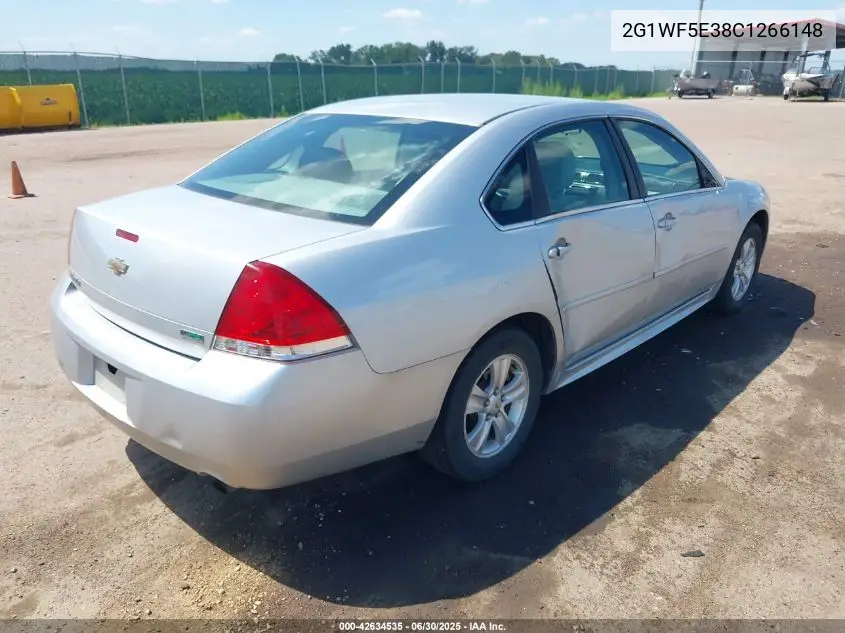 2012 Chevrolet Impala Ls VIN: 2G1WF5E38C1266148 Lot: 42634535