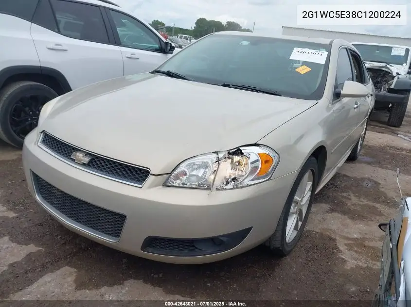 2012 Chevrolet Impala Ltz VIN: 2G1WC5E38C1200224 Lot: 42643021