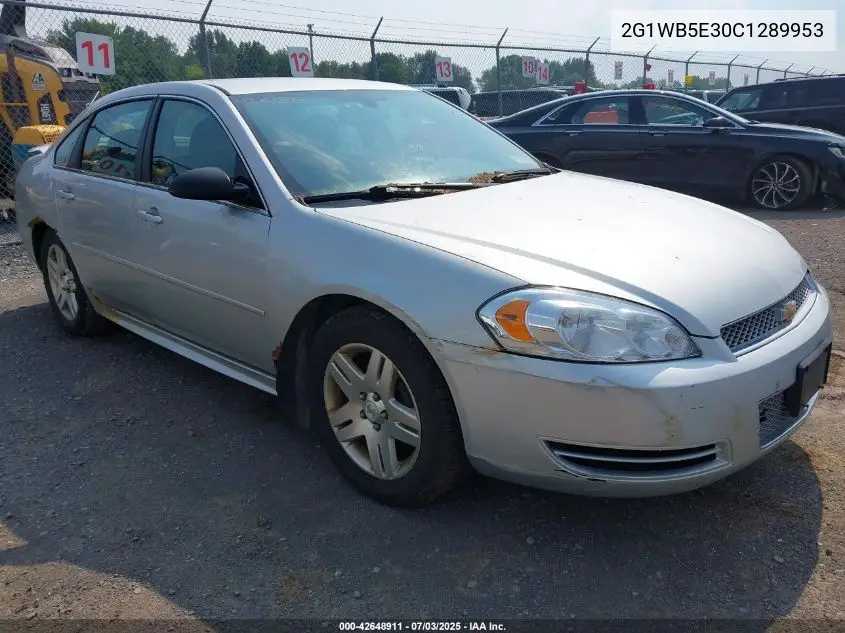2012 Chevrolet Impala Lt VIN: 2G1WB5E30C1289953 Lot: 42648911
