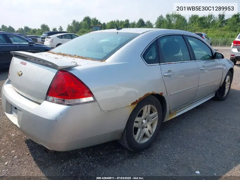 2012 Chevrolet Impala Lt VIN: 2G1WB5E30C1289953 Lot: 42648911