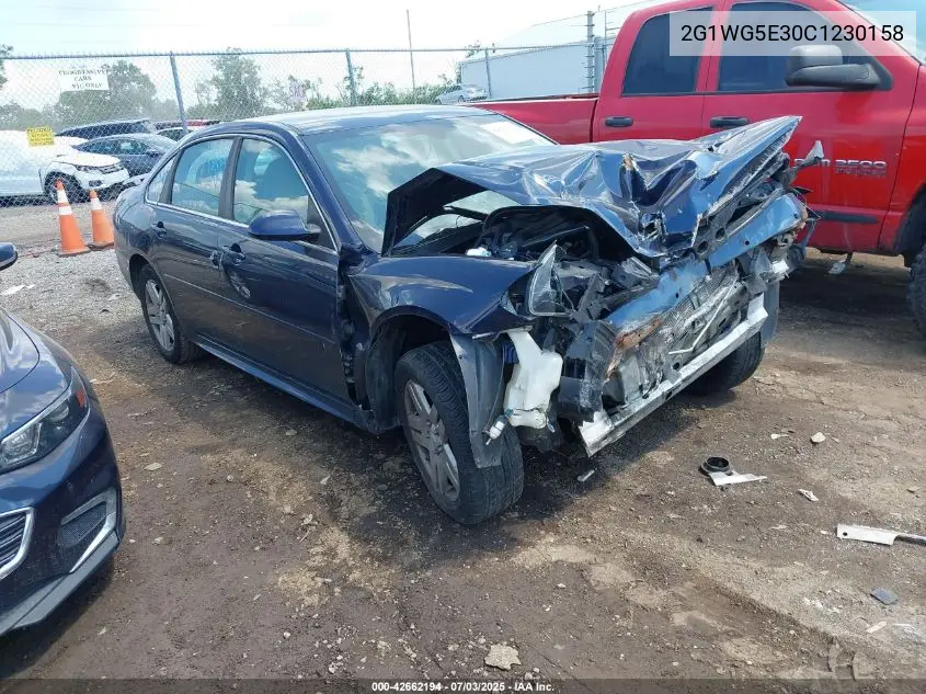 2012 Chevrolet Impala Lt VIN: 2G1WG5E30C1230158 Lot: 42662194
