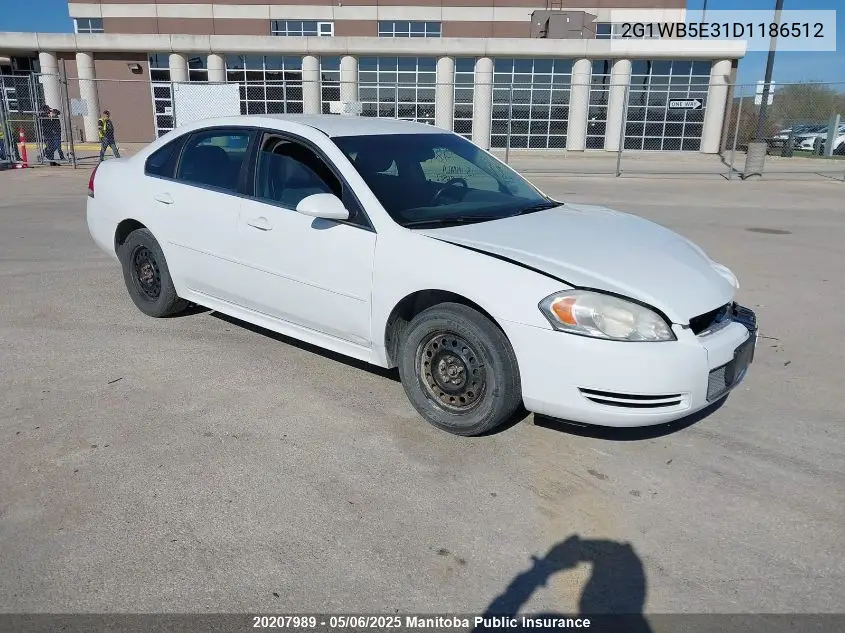 2013 Chevrolet Impala Lt V6 VIN: 2G1WB5E31D1186512 Lot: 20207989