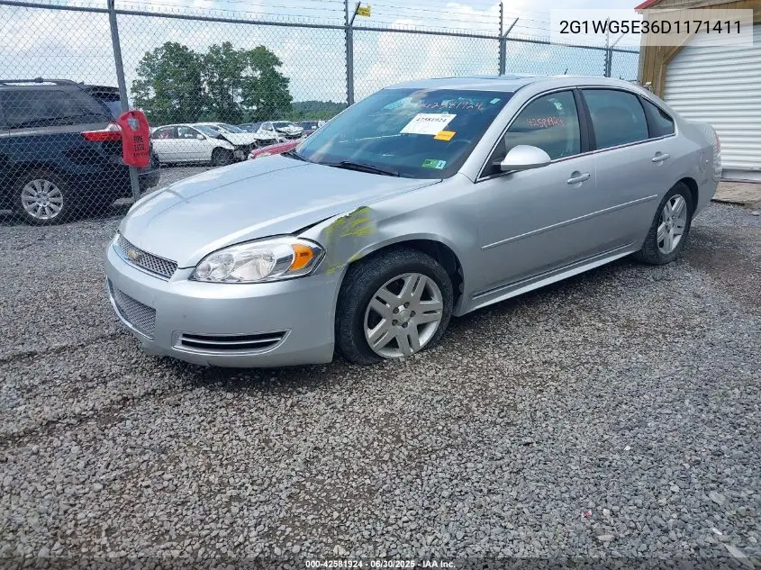 2013 Chevrolet Impala Lt VIN: 2G1WG5E36D1171411 Lot: 42581924