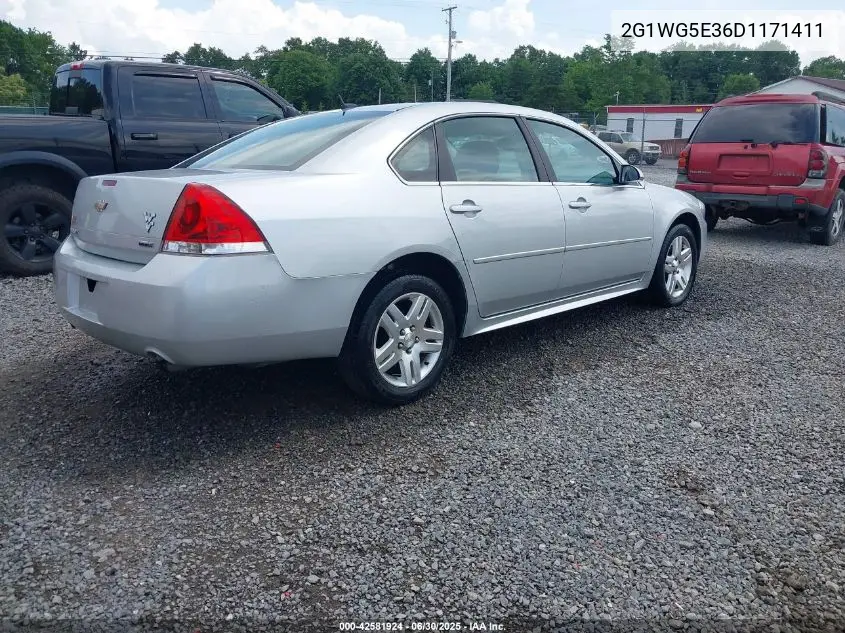 2013 Chevrolet Impala Lt VIN: 2G1WG5E36D1171411 Lot: 42581924