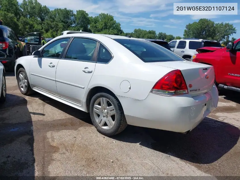 2013 Chevrolet Impala Lt VIN: 2G1WG5E32D1107124 Lot: 42623460