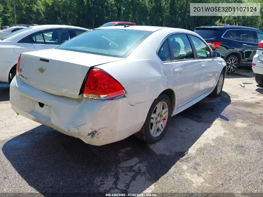 2013 Chevrolet Impala Lt VIN: 2G1WG5E32D1107124 Lot: 42623460