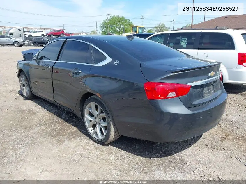 2014 Chevrolet Impala 2Lt VIN: 2G1125S34E9258529 Lot: 42225969