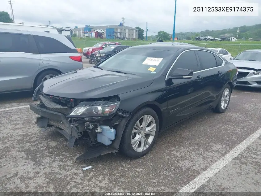 2014 Chevrolet Impala 2Lt VIN: 2G1125S3XE9174375 Lot: 42231347