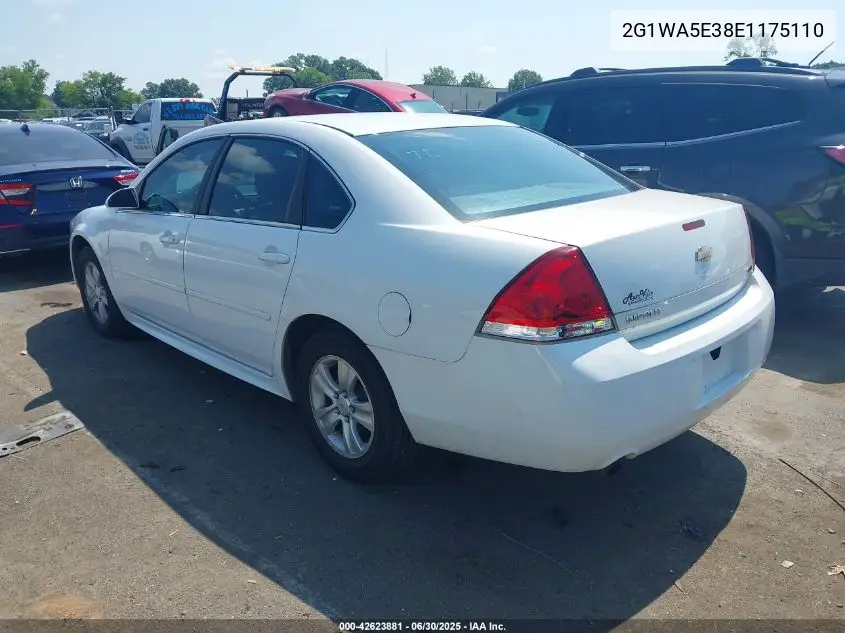2014 Chevrolet Impala Limited Ls VIN: 2G1WA5E38E1175110 Lot: 42623881