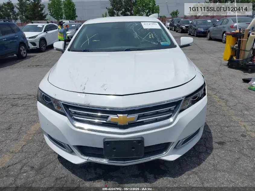 2015 Chevrolet Impala 1Lt VIN: 1G1115SL0FU120414 Lot: 42247952