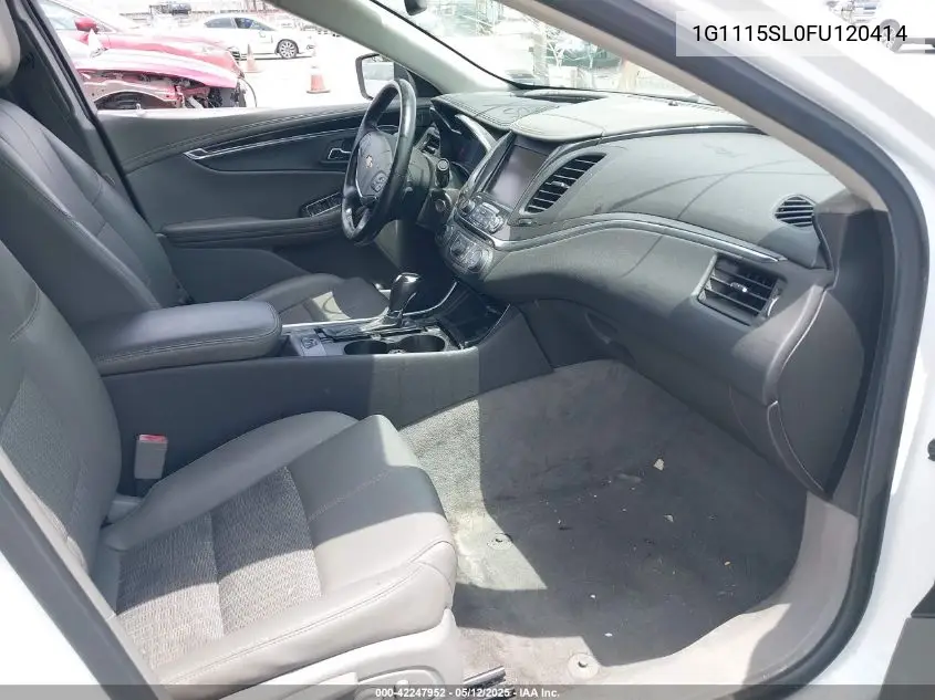2015 Chevrolet Impala 1Lt VIN: 1G1115SL0FU120414 Lot: 42247952