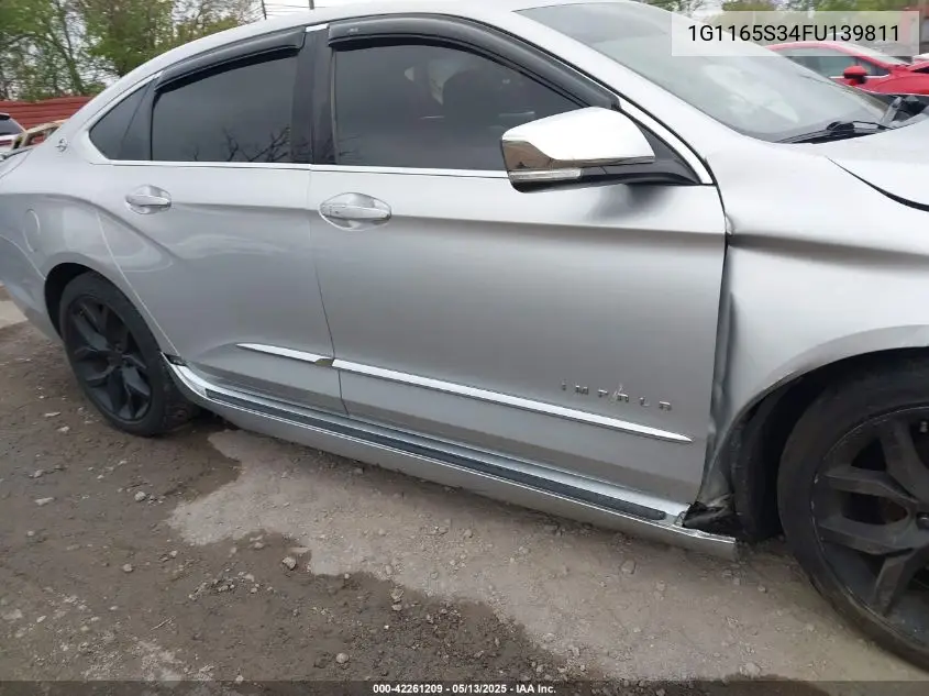 2015 Chevrolet Impala 2Lz VIN: 1G1165S34FU139811 Lot: 42261209
