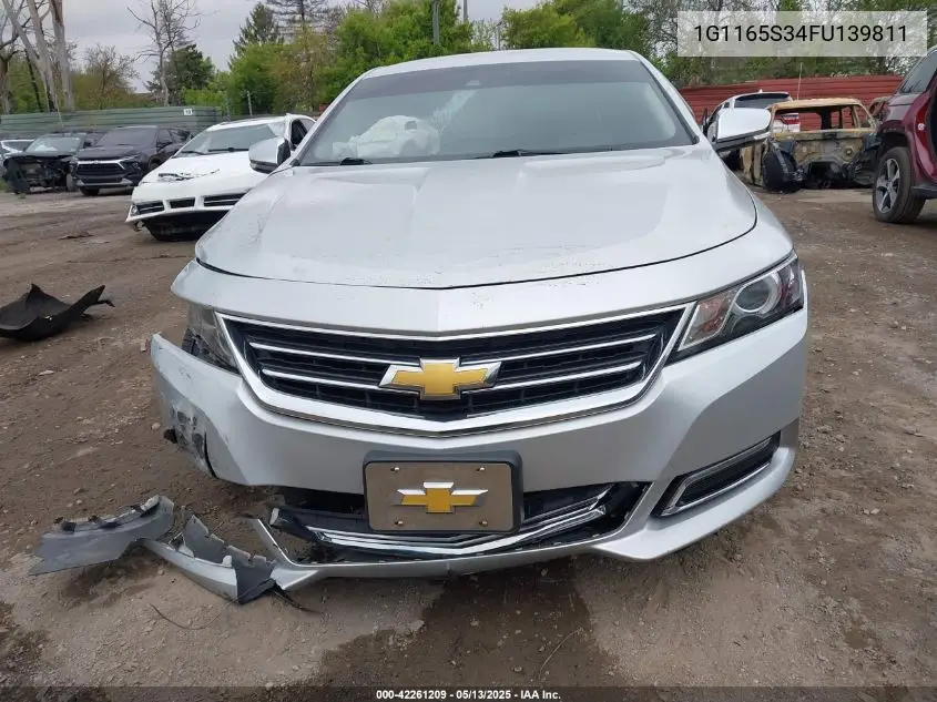 2015 Chevrolet Impala 2Lz VIN: 1G1165S34FU139811 Lot: 42261209