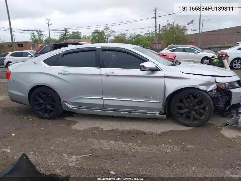 2015 Chevrolet Impala 2Lz VIN: 1G1165S34FU139811 Lot: 42261209