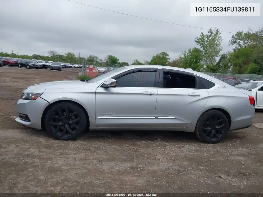 2015 Chevrolet Impala 2Lz VIN: 1G1165S34FU139811 Lot: 42261209