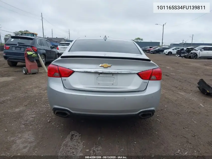 2015 Chevrolet Impala 2Lz VIN: 1G1165S34FU139811 Lot: 42261209