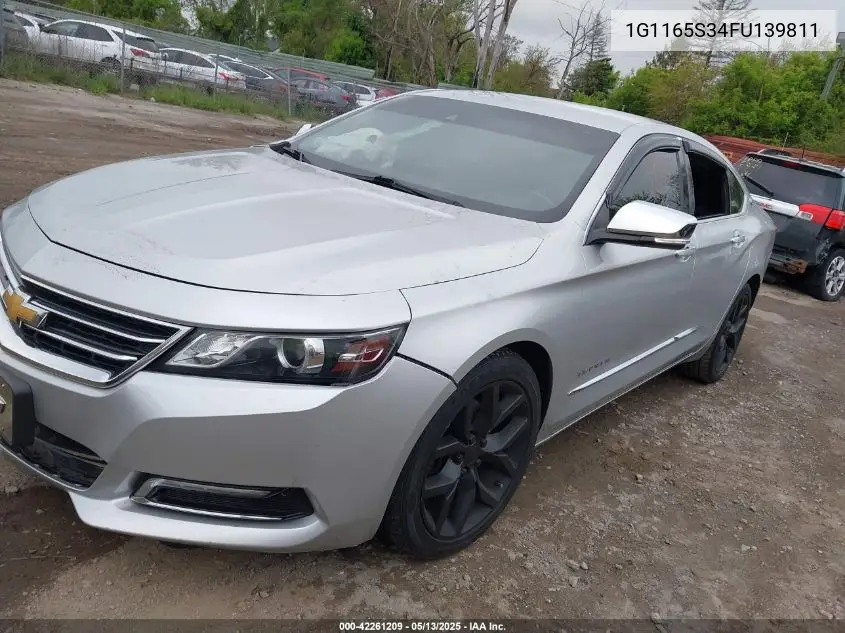 2015 Chevrolet Impala 2Lz VIN: 1G1165S34FU139811 Lot: 42261209