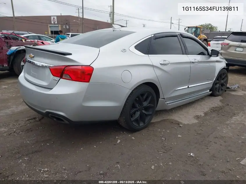 2015 Chevrolet Impala 2Lz VIN: 1G1165S34FU139811 Lot: 42261209