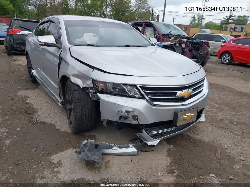 2015 Chevrolet Impala 2Lz VIN: 1G1165S34FU139811 Lot: 42261209