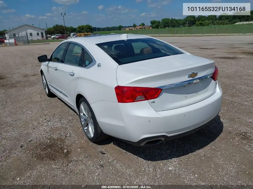 2015 Chevrolet Impala 2Lz VIN: 1G1165S32FU134168 Lot: 42595893