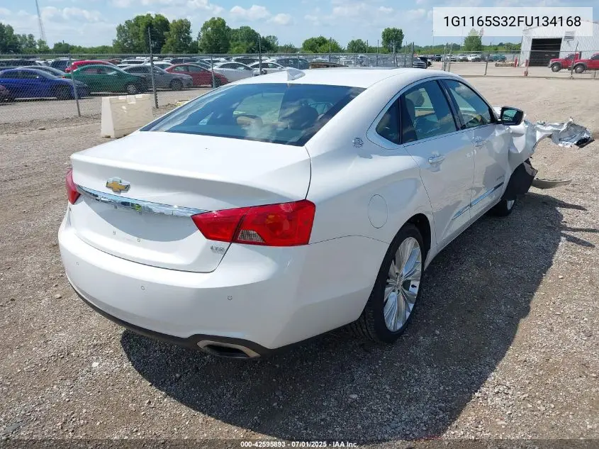 2015 Chevrolet Impala 2Lz VIN: 1G1165S32FU134168 Lot: 42595893