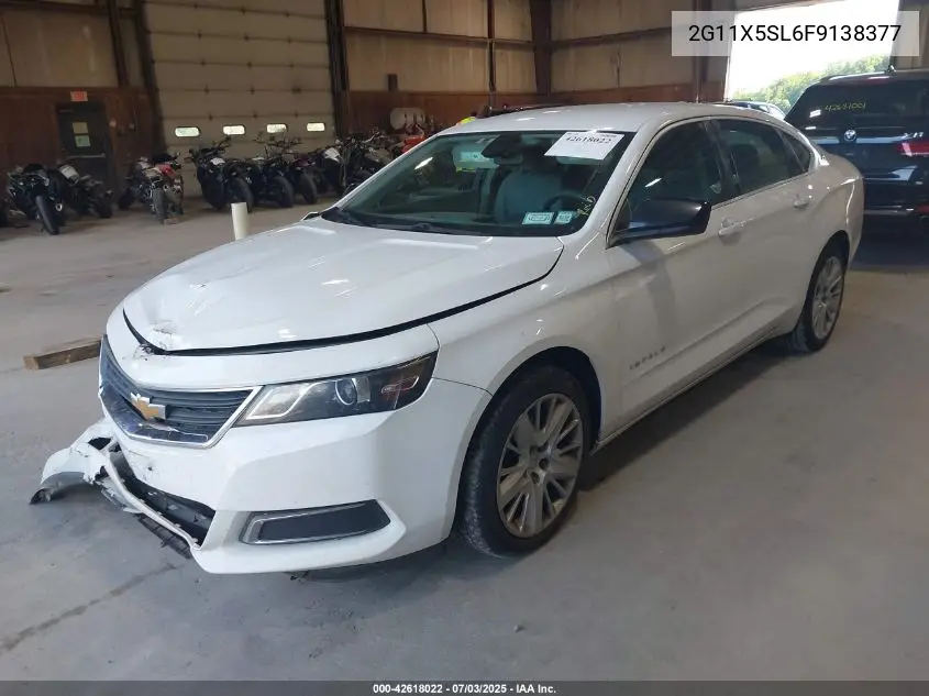 2015 Chevrolet Impala 1Fl VIN: 2G11X5SL6F9138377 Lot: 42618022