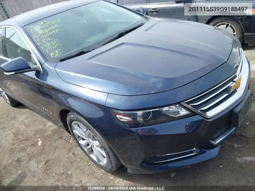 2016 Chevrolet Impala Lt VIN: 2G1115S39G9188497 Lot: 12289530