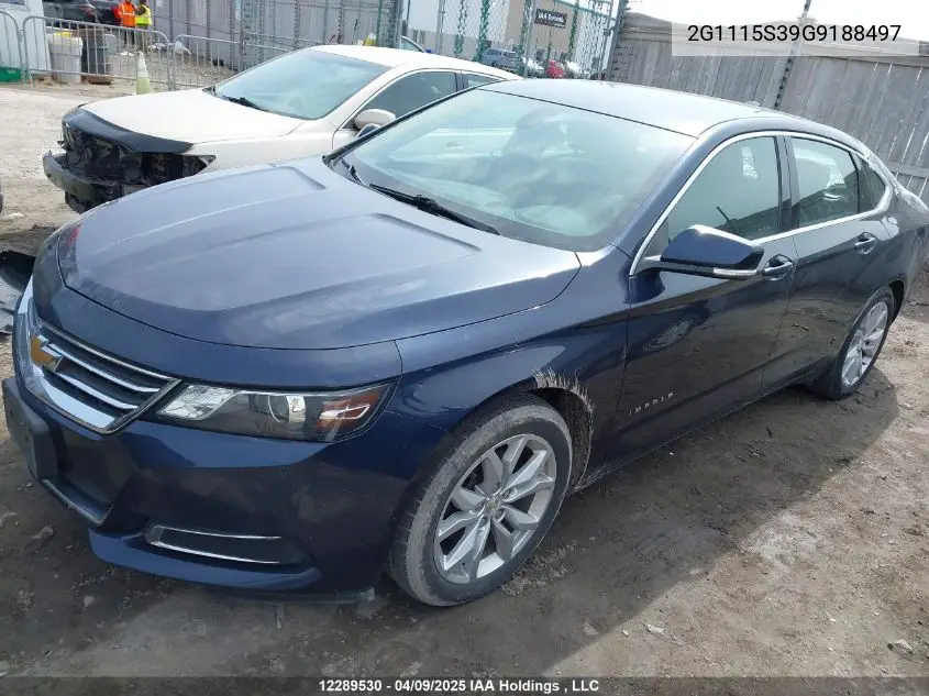 2016 Chevrolet Impala Lt VIN: 2G1115S39G9188497 Lot: 12289530