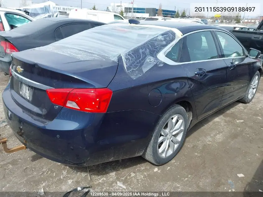 2016 Chevrolet Impala Lt VIN: 2G1115S39G9188497 Lot: 12289530