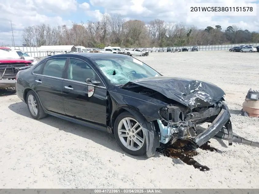 2016 Chevrolet Impala Limited Ltz VIN: 2G1WC5E38G1151578 Lot: 41723961