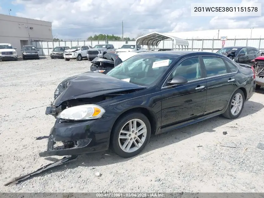 2016 Chevrolet Impala Limited Ltz VIN: 2G1WC5E38G1151578 Lot: 41723961