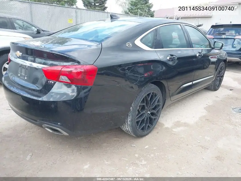2016 Chevrolet Impala 2Lz VIN: 2G1145S34G9100740 Lot: 42247467