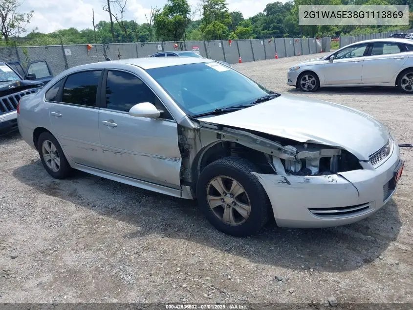 2016 Chevrolet Impala Limited Ls VIN: 2G1WA5E38G1113869 Lot: 42636802