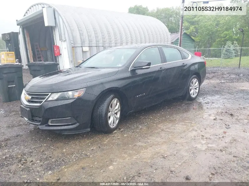 2017 Chevrolet Impala 1Lt VIN: 2G1105S32H9184974 Lot: 42172589