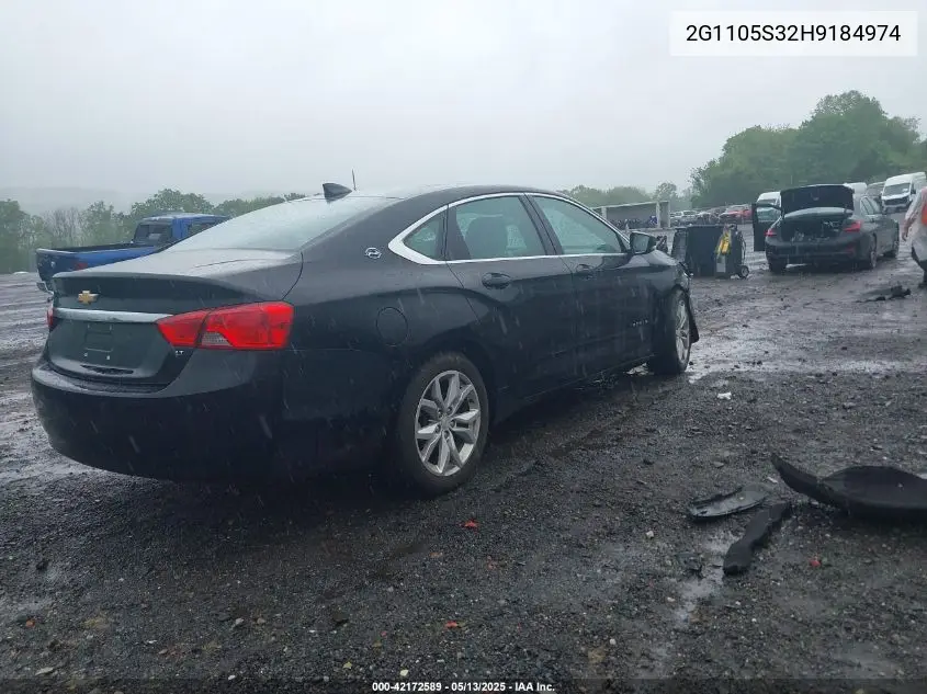 2017 Chevrolet Impala 1Lt VIN: 2G1105S32H9184974 Lot: 42172589