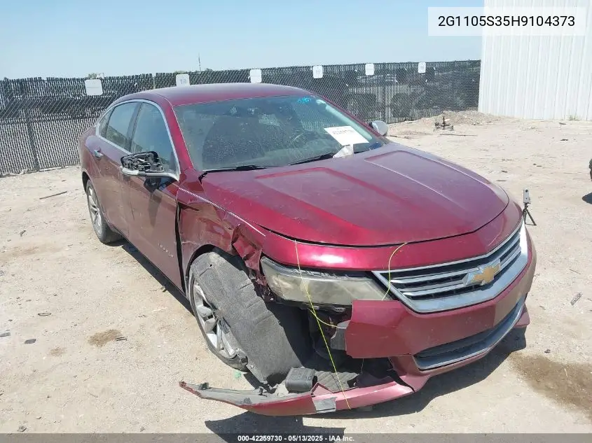 2017 Chevrolet Impala 1Lt VIN: 2G1105S35H9104373 Lot: 42259730