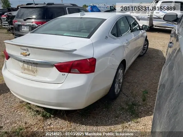 2018 Chevrolet Impala 1Lt VIN: 2G1105S31J9155889 Lot: 20214923