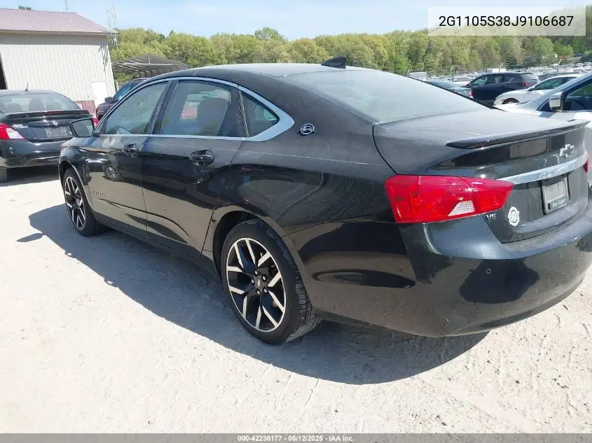 2018 Chevrolet Impala 1Lt VIN: 2G1105S38J9106687 Lot: 42236177