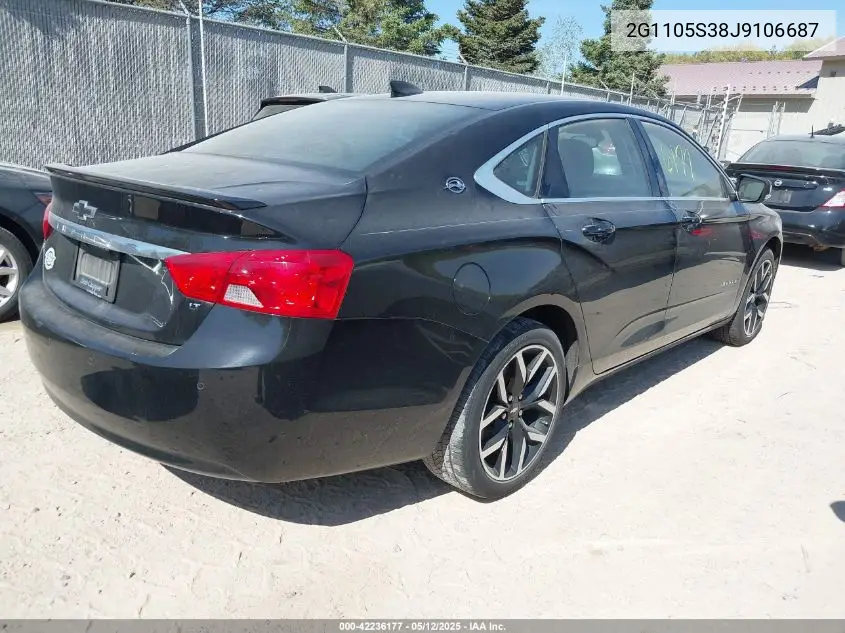 2018 Chevrolet Impala 1Lt VIN: 2G1105S38J9106687 Lot: 42236177