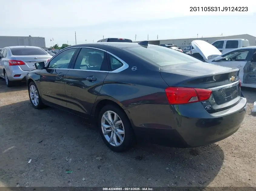 2018 Chevrolet Impala 1Lt VIN: 2G1105S31J9124223 Lot: 42245985