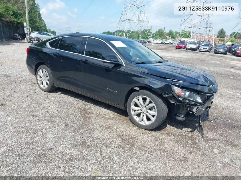 2019 Chevrolet Impala Lt VIN: 2G11Z5S33K9110976 Lot: 42615799