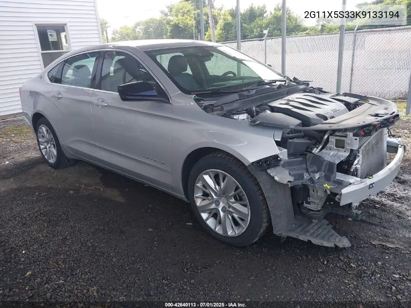 2019 Chevrolet Impala Ls VIN: 2G11X5S33K9133194 Lot: 42640113