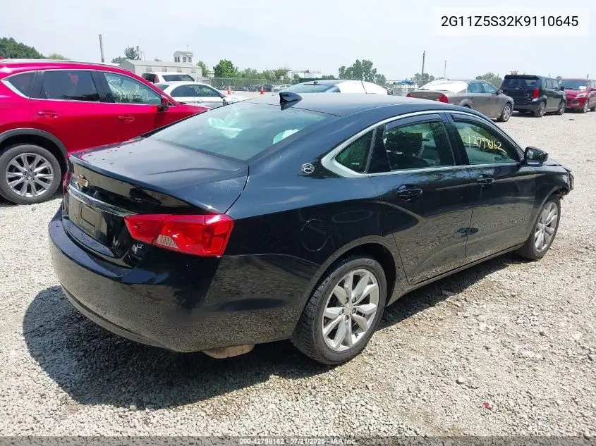2019 Chevrolet Impala Lt VIN: 2G11Z5S32K9110645 Lot: 42798162