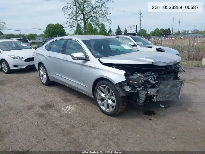 2020 Chevrolet Impala Fwd Premier VIN: 2G1105S33L9100587 Lot: 42246945