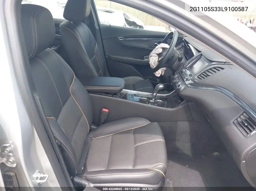 2020 Chevrolet Impala Fwd Premier VIN: 2G1105S33L9100587 Lot: 42246945