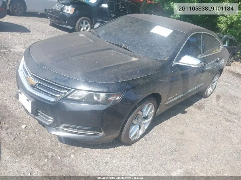 2020 Chevrolet Impala Fwd Premier VIN: 2G1105S38L9101184 Lot: 42593315